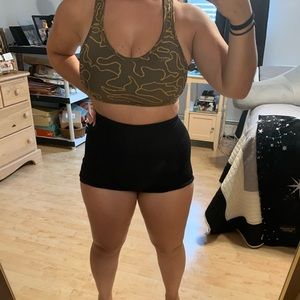 M ECHT Brown Sports Bra with options for cups